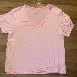 Pink tee shirt size small. By American eagle. Soft.